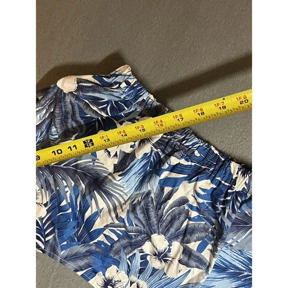 MidLee Blue Floral Tropical Hawaiian Womens Blouse Top Size XXL - Picture 3 of 5